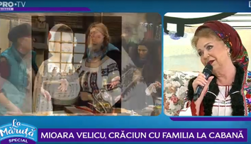 VIDEO Mioara Velicu, Crăciun cu familia la cabană