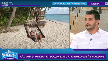 VIDEO: Razvan și Andra Pascu, clipe de poveste în vacanța din Maldive