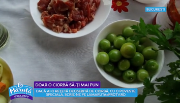 VIDEO Doamna Maria ne învață o nouă rețetă de ciorbă