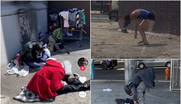 “Apocalipsa zombie”. Imagini șocante din America: străzile pline de oameni fără adăpost, dependenți de droguri