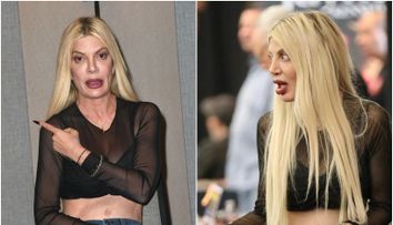 În anii ’90, toți adolescenții visau la ea, dar operațiile estetice i-au ruinat chipul. Tori Spelling, de nerecunoscut