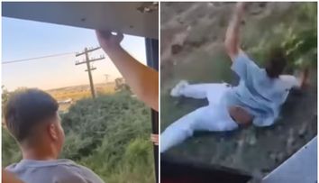 La un pas de tragedie! Momentul în care un adolescent sare din trenul aflat în mers, în drum spre Costinești! Cum au reacționat pasagerii