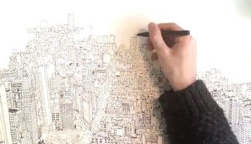 Un baiat extrem de talentat la desen. Clipul a facut imediat valva pe internet: VIDEO