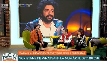 Maria Jugănaru și Alessandro Mucea, doi dintre finaliștii Superstar, declarații speciale La Măruță