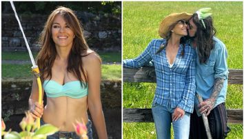 La 60 de ani, Elizabeth Hurley pozează nud și recunoaște că e topită după noul ei iubit, tatăl celebrei Miley Cyrus