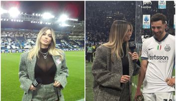 Greu să te concentrezi la interviu! Cea mai frumoasă jurnalistă sportivă din Italia, într-o ținută incendiară la interviurile de după meci
