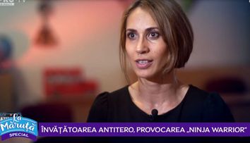 VIDEO Cum a decurs provocarea Ninja Warrior pentru Iulia Marcu, învățătoarea care a lucrat în trecut în brigada antitero