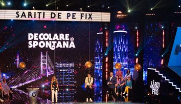 Săriți de pe fix, 23 noiembrie 2023. Ana Baniciu și Alex Bogdan, la decolarea spontană: „Cu ură m-a dat. Mi-au sărit și extensiile”