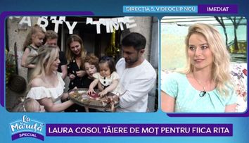 Laura Cosoi, despre petrecerea de un an a Ritei. Ce obiecte a ales micuța la tăierea  moțului