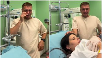 Reacția unui tată la nașterea copilului său devine virală. „Respect! Încă un bărbat care nu va spune niciodată că nașterea este floare la ureche”