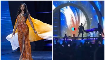 Moment de groază la Miss Universe 2025! Miss Jamaica, scoasă pe targă după ce a căzut de pe scenă în timpul defilării. Concurenta, dusă de urgență la spital