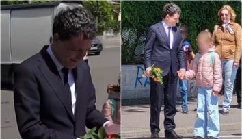 VIDEO Cum a reacționat Nicușor Dan în momentul în care o fetiță, însoțită de tatăl ei, i-a adus o felicitare. Președintele României, val de aprecieri pe rețelele de socializare