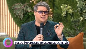 Fuego, trup și suflet pentru scenă! Artistul împlinește 30 de ani de carieră