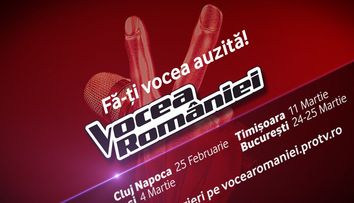 Incep preselectiile pentru sezonul opt Vocea Romaniei!