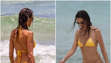 E perfectă și din față, și din spate! La 45 de ani și după două sarcini, Alessandra Ambrosio a făcut ravagii pe o plajă din Miami