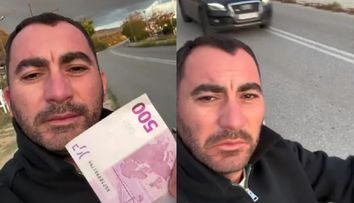 Pescobar a făcut autostopul, în Grecia. A fluturat bancnota de sute de euro, pe stradă, în speranța că cineva îl va lua la ocazie: „Ce înseamnă să ai bani și să îi ai degeaba”
