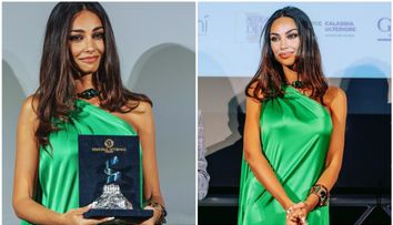Mădălina Ghenea, ravisantă într-o rochie verde smarald la Tropea Film Festival! Frumoasa româncă și-a mai trecut în palmares un premiu: „M-ați văzut vreodată plângând pe scenă?”