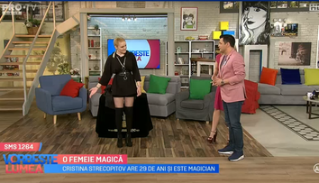 VIDEO Cristina Strecopitov, fosta concurentă de la Românii au talent, număr îndrăzneț de magie