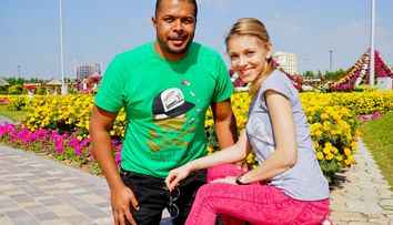 Cabral si Andreea, vacanta in Dubai. GALERIE FOTO