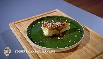 Masterchef 2024, 1 octombrie. Mihaela Stoica - Prăjitură cu iaurt și banană caramelizată