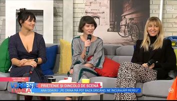 VIDEO Crina Semciuc, Aylin și Ana Odagiu, prietenie și dincolo de scenă