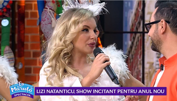 VIDEO Lizi Natanticu, show incitant pentru Anul Nou