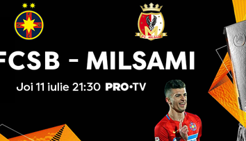 PRO TV va transmite joi seara prima manșă a turului 1 din Europa League, FCSB – FC Milsami Orhei