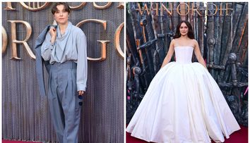 Una a ales costumul, cealaltă rochia de prințesă. Emma D’Arcy și Olivia Cooke, apariții complet opuse la premiera „House of the Dragon” sezonul 3