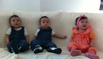 Nicoleta Luciu, mandra de copiii ei. Kim, Kevin si Karoly au implinit doi ani: FOTO