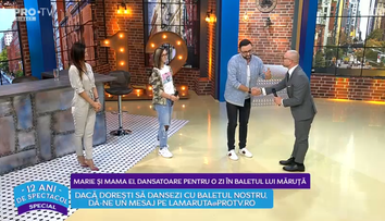 VIDEO Marie și mama ei, dansatoare pentru o zi în baletul lui Cătălin Măruță