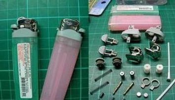 Curiozitati: Mini motociclete din brichete! GALERIE FOTO