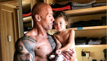 Dwayne Johnson a dat în mintea copiilor de dragul fiicei sale. Cum se joacă actorul cu micuța Jasmine
