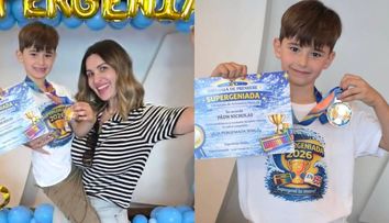 Reușită spectaculoasă pentru mezinul Elei Crăciun! A urcat pe prima treaptă a podiumului și a emoționat-o până la lacrimi