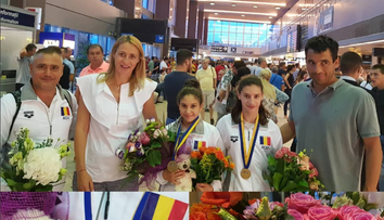 VIDEO Camelia Potec s-a întors de la campionatul de înot și se pregătește de naștere