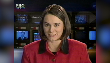 Primul jurnal Știrile PRO TV prezentat de Andreea Esca, pe 1 decembrie 1995