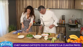 VIDEO Chef Hadad gătește cu ce găsește la Claudia Pavel
