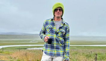 Brad Pitt ne urează „bună dimineața la cafeluță” din Islanda. Actorul a pornit într-o aventură pe două roți prin ținutul focului și al gheții