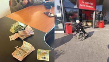 O femeie din Iași care cerșea în scaun cu rotile avea, în realitate, o viață de lux! Polițiștii au descoperit unde locuia
