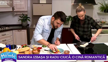VIDEO Sandra Izbașa și Radu Ciucă, o cină romantică