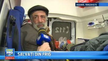 Oameni ai strazii din Capitala, luati de politisti si dusi in adaposturi. Au primit mancare si au dormit la caldura