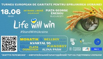 Concert caritabil în sprijinul Ucrainei, pe 18 iunie, la București