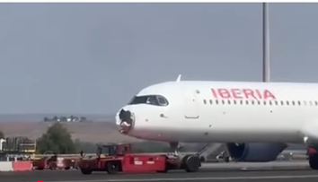 VIDEO Un avion cu 182 de pasageri a lovit un vultur. Botul aeronavei a fost smuls, iar călătorii au fost nevoiţi să-şi pună masca de oxigen