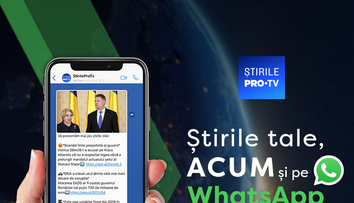 ȘtirilePROTV.ro lansează newsletter-ul zilnic pe WhatsApp!