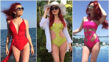 Elena Gheorghe la proba costumului de baie. Parada in bikini, care i-a uluit pe fanii artistei