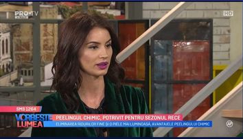 VIDEO Peelingul chimic, potrivit pentru sezonul rece