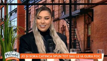 Toți o cunosc pe JO, dar puțini o știu pe Catinca, sora ei, care îi seamănă leit