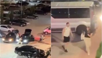 VIDEO! Scandal cu amenințări și bătaie în stradă, în Cosmopolis! Totul s-a întâmplat în aceeași seară în care Teodora Marcu a fost ucisă. Imaginile fac înconjurul internetului