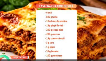 Rețeta care îi face pe toți bucătari! Chef Alin Barabancea arată, pas cu pas, cum se prepară lasagna perfectă