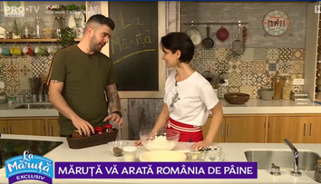 VIDEO Cătălin Măruță vă arată România de pâine. Speak face pâine romană cu Viviana Mârza