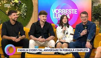 George Tal, sărbătorit la Vorbește Lumea, alături de copiii lui. Cu ce se ocupă George și Marcus care locuiesc în străinătate